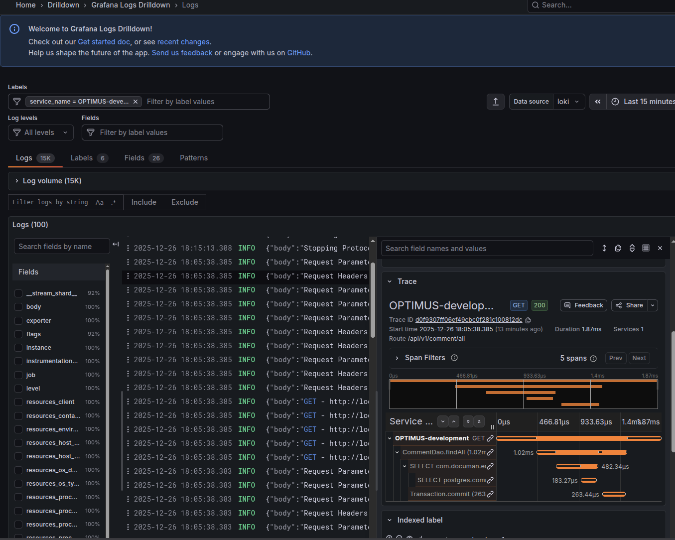 Loki Derived Fields Configuration