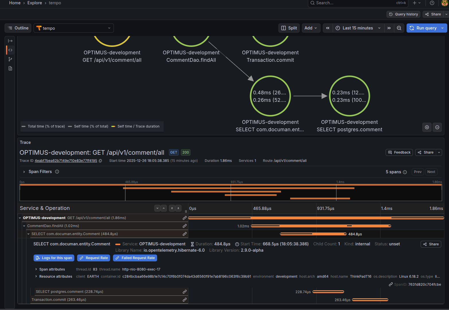 Trace to Metrics Configuration
